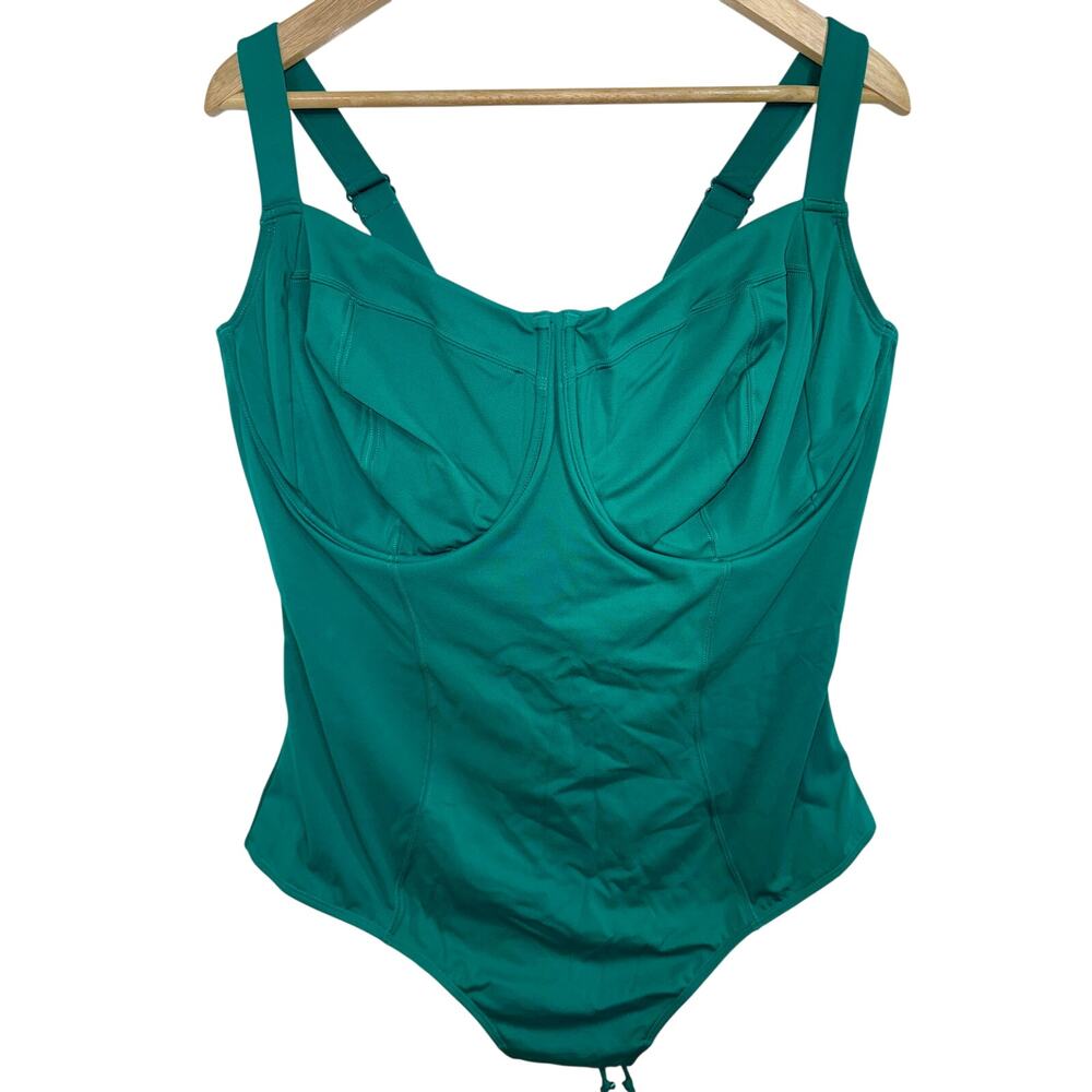 NEW TA3 Lifty Emerald Green Corset One Piece Swimsuit Women Size 4X Reg Long H/I